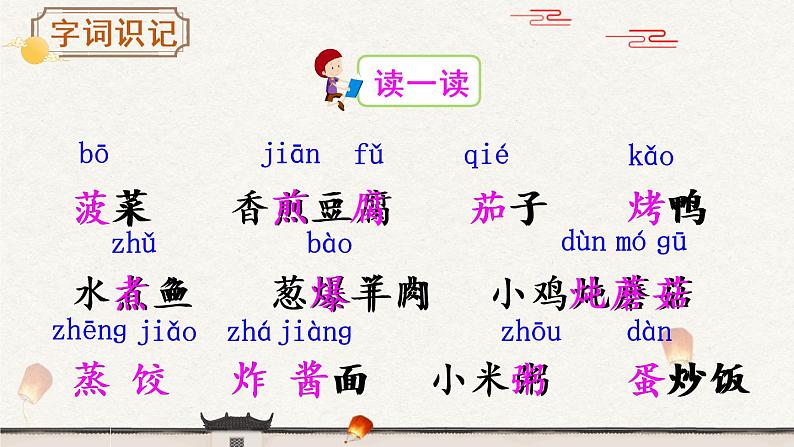 识字4《中国美食》课件PPT+生字课件+教案+音视频素材（含课文朗读）04
