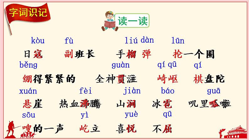 6 狼牙山五壮士（课件）第7页