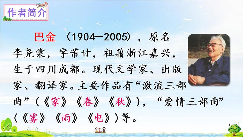 （新）部编版语文5年级上册 第七单元 23 鸟的天堂 PPT课件+教案05