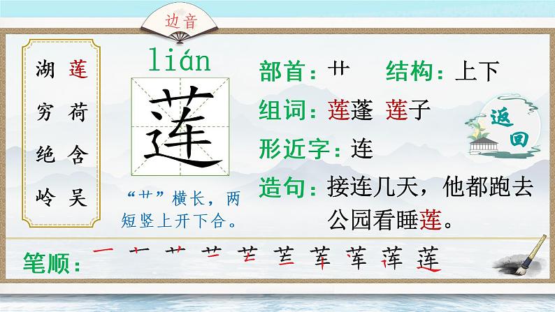 15 古诗二首（生字讲解）第4页