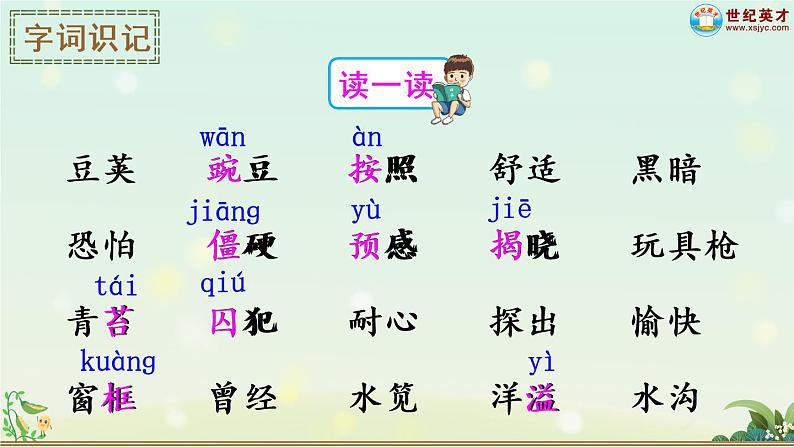 （新）部编版语文4年级上册 第二单元 5 一个豆荚里的五粒豆 PPT课件+教案05