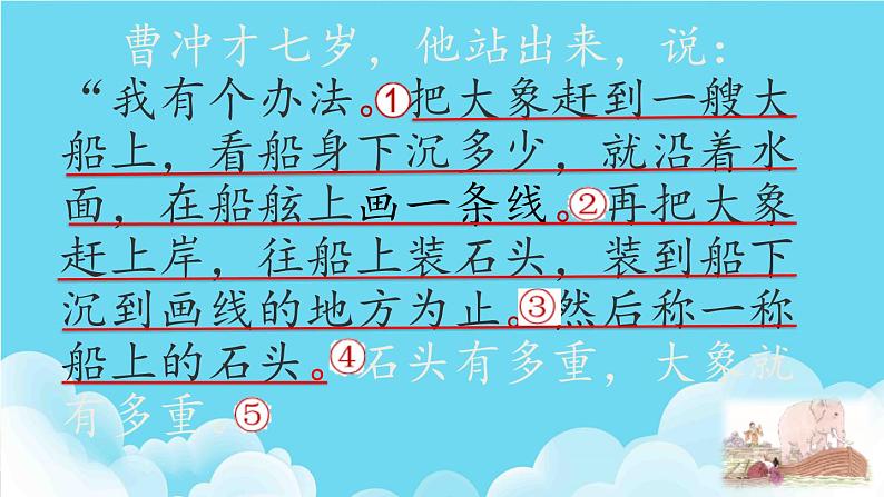 4.《曹冲称象》第二课时课件(1)第7页