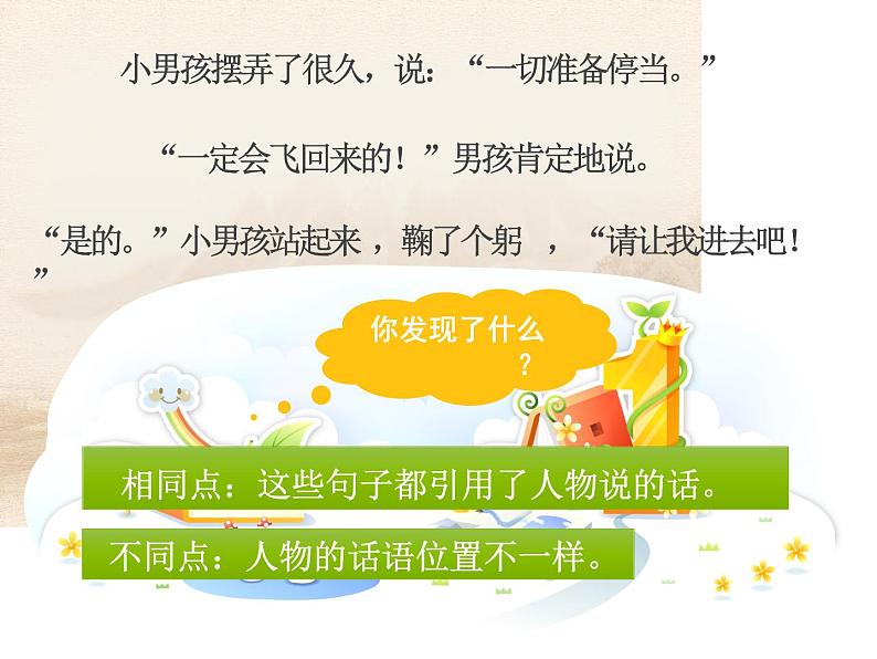 三年级上册语文部编版 提示语的位置与标点符号的变化  课件第5页