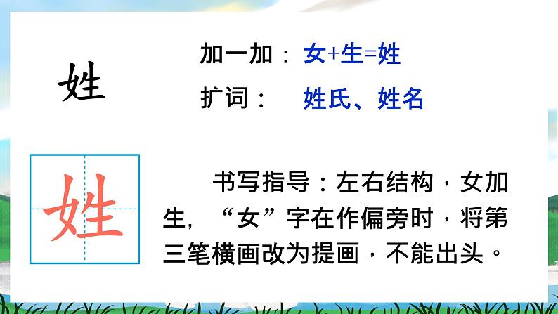 识字2 姓氏歌 课件+教案教学反思+导学案+音视频素材04