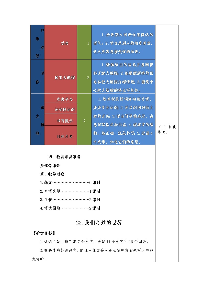三年级语文下册第七单元集体备课教案03