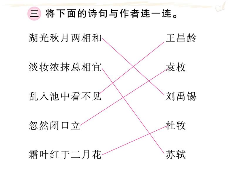 三年级上册语文人教部编版 期末复习专题三 古诗词与日积月累  课件第7页