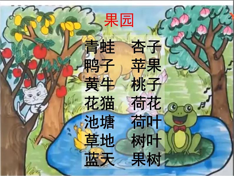 一年级上册语文部编版 词语复习课  课件05