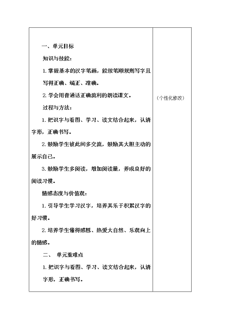 一年级语文下册第二单元集体备课教案02
