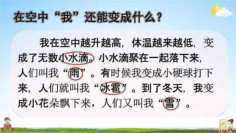 人教统编版二年级语文上册《2 我是什么 第2课时》课堂教学课件PPT小学公开课08