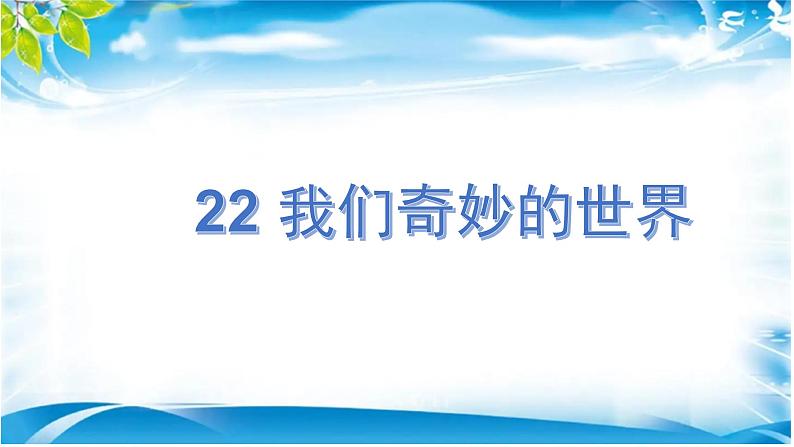 三下22我们奇妙的世界课件04