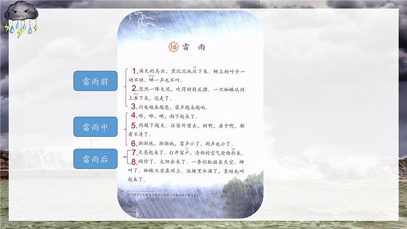 人教版二年级语文下册《16雷雨》课件第7页