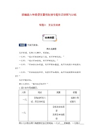 六年级下册语文暑假衔接知识讲解与训练 六 文言文阅读（人教部编版，含答案）(1)