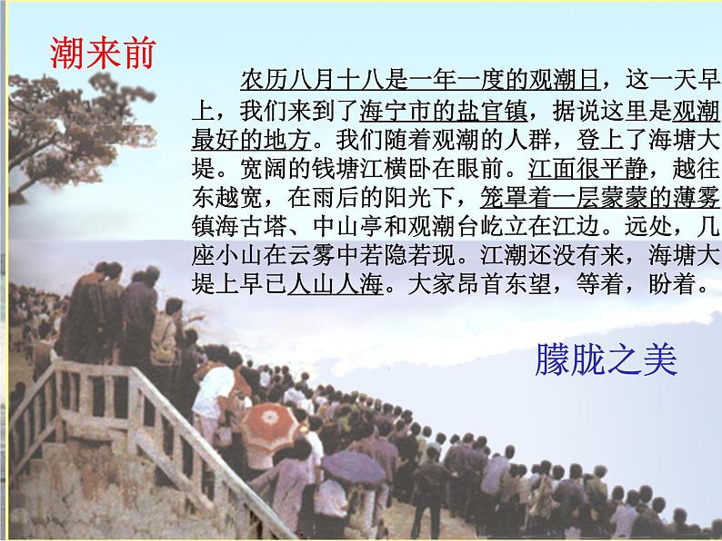 人教版（部编版）小学语文四年级上册 1.观潮  课件04