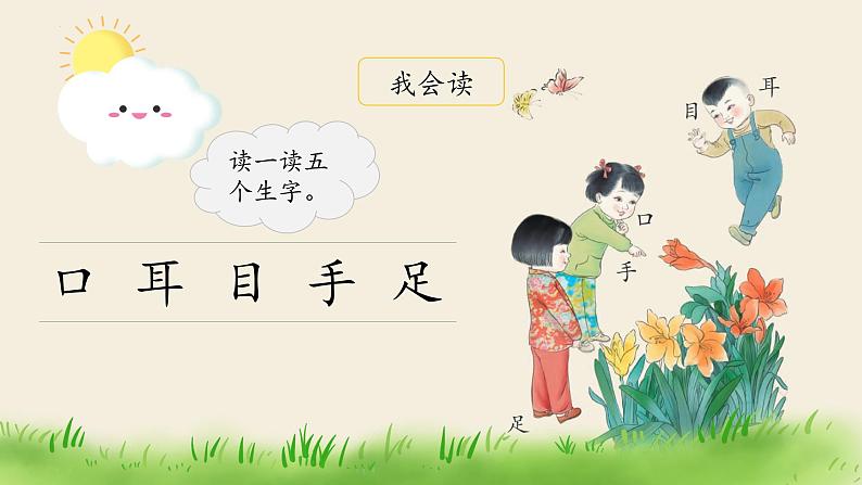 部编版小学语文一年级上册3《口耳目》（课件）03