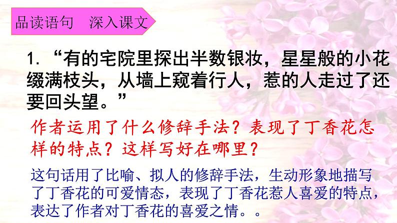 六年级语文（部编版）02.丁香结教学课件08