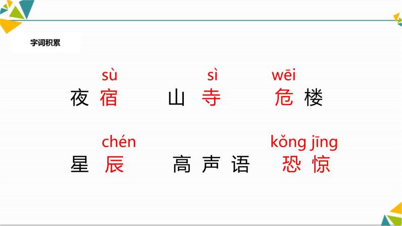 部编版语文《夜宿山寺》PPT03