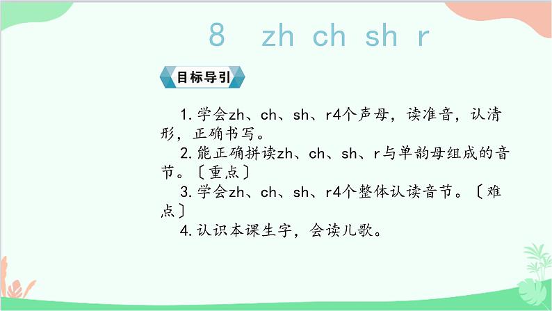 部编版小学语文一年级上册汉语拼音8 zh ch sh r 课件402