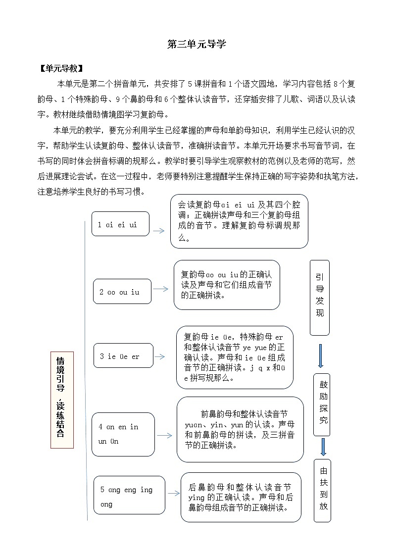部编版小学语文一年级上册汉语拼音9 ɑi ei ui 教案01