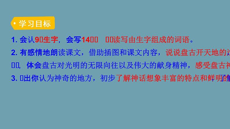 四年级上册语文人教部编版 12.盘古开天地  课件03