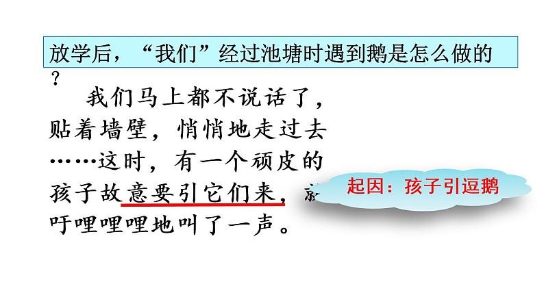 四年级上册语文人教部编版 18.牛与鹅  课件06