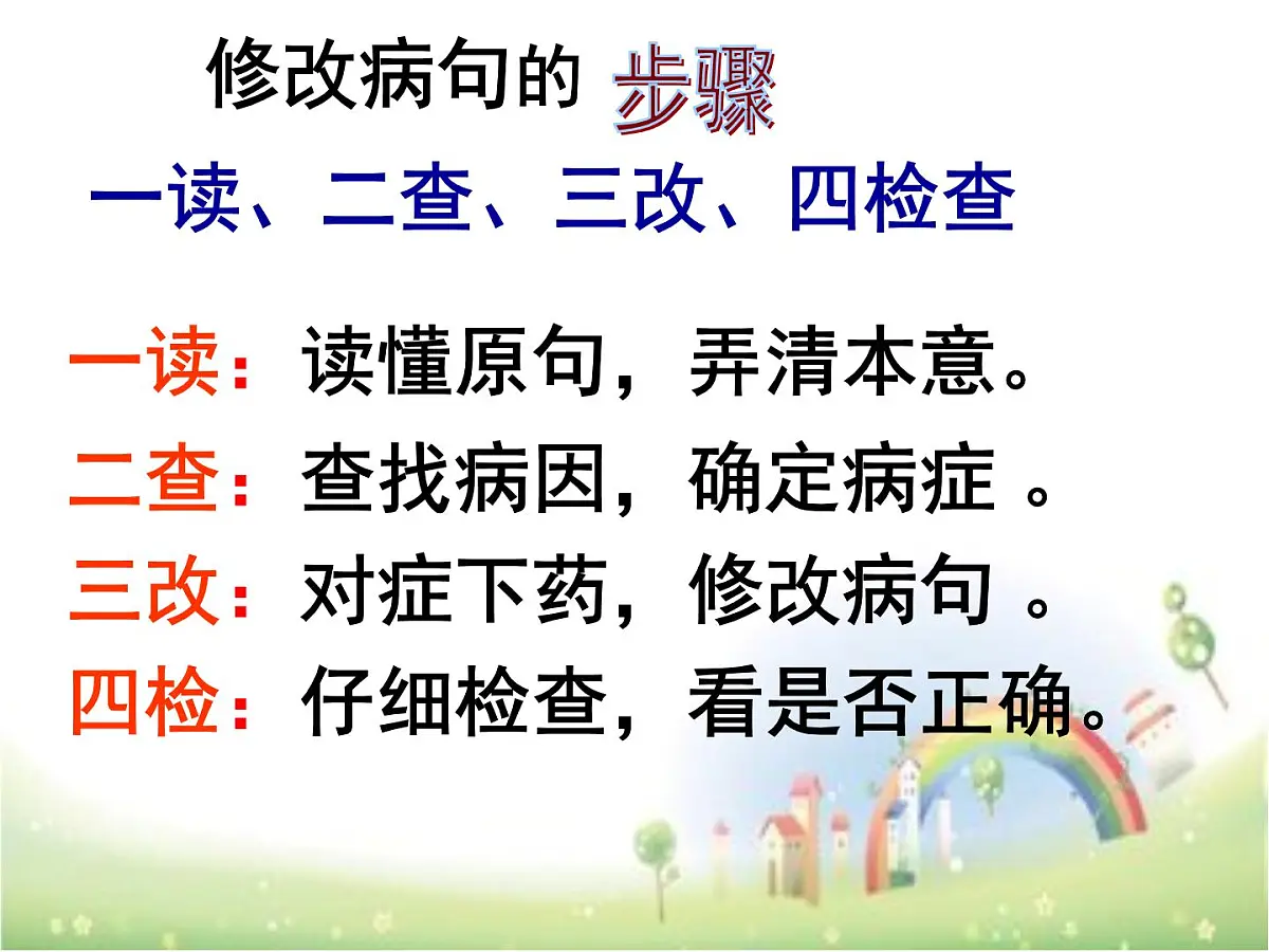 六年级上册语文人教部编版 修改病句 课件第3页