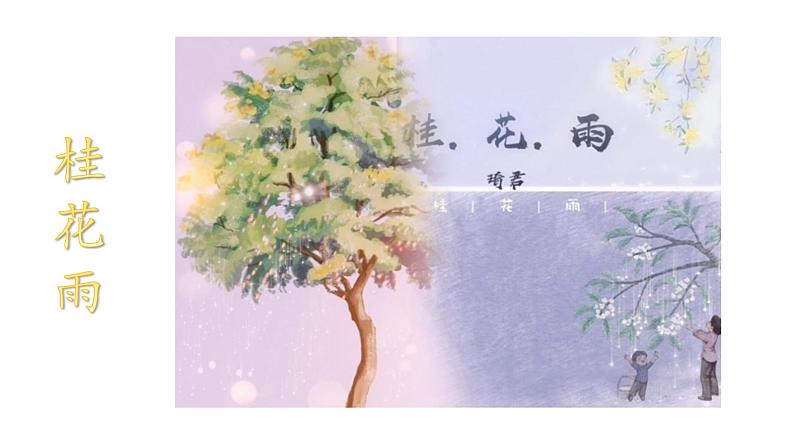 五年级上册语文人教部编版 3.桂花雨  课件第1页