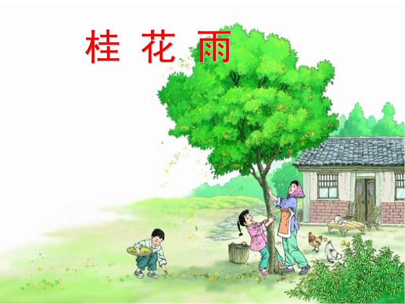 五年级上册语文人教部编版 3.桂花雨  课件01