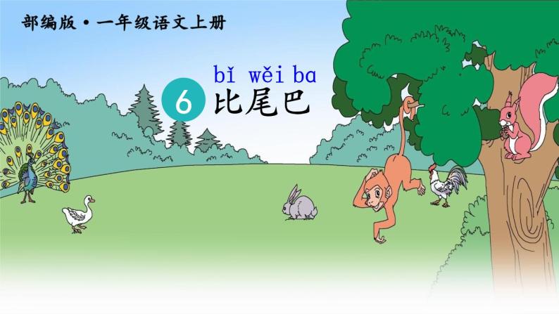 部编语文一上：课文6.比尾巴 精品PPT课件+教案03