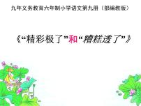 2021学年20* “精彩极了”和“糟糕透了”集体备课ppt课件