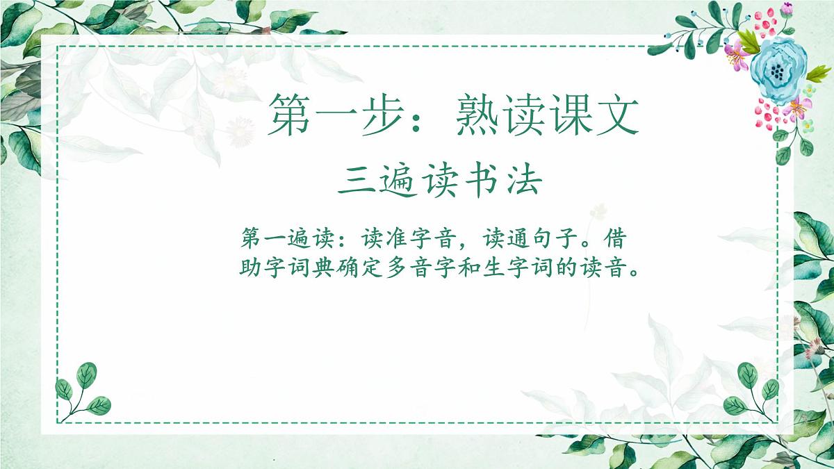 六年级上册语文人教部编版 四步预习法  课件第3页
