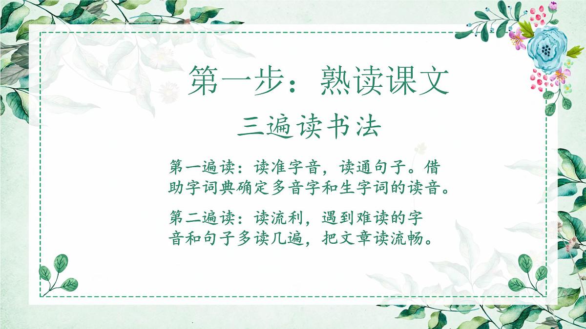 六年级上册语文人教部编版 四步预习法  课件第5页