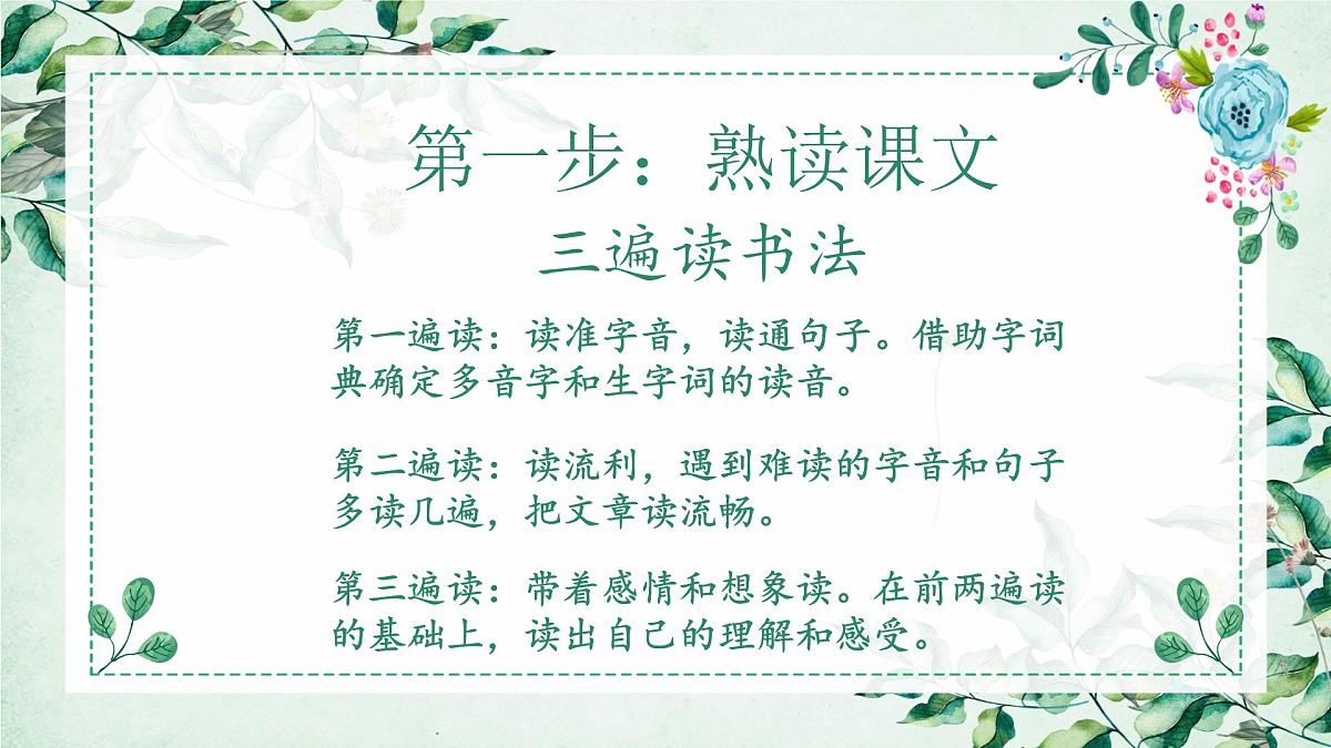 六年级上册语文人教部编版 四步预习法  课件第7页