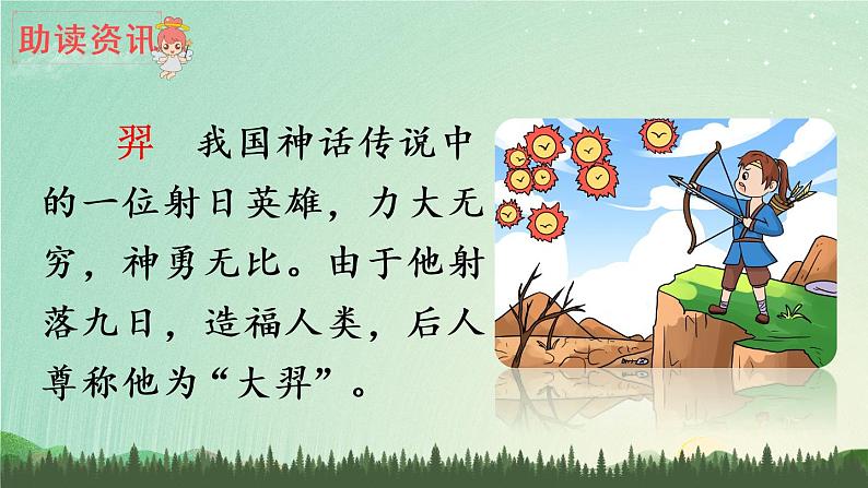 24《羿射九日》课件PPT+生字课件+教案+音视频素材（含课文朗读）04