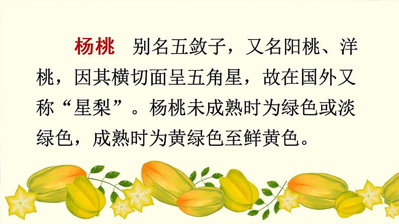 13《画杨桃》课件PPT+生字课件+教案+音视频素材（含课文朗读）02