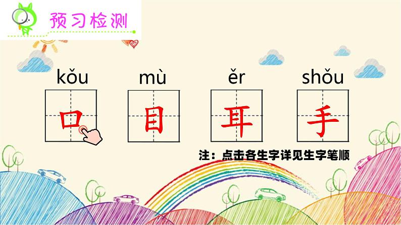 部编版小学语文一年级上册识字3 口耳目课件03