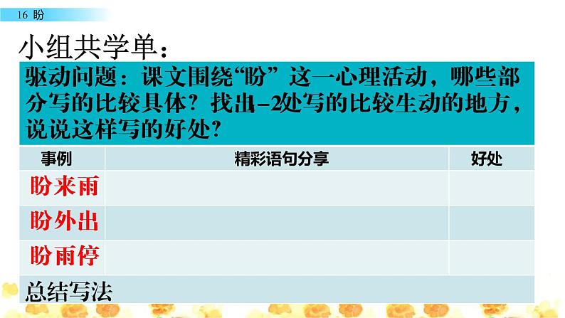 六年级上册语文人教部编版 17.盼  课件03