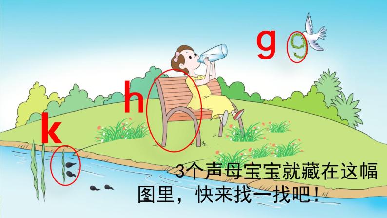 汉语拼音5《ɡ k h》课件PPT+教案+音视频素材05