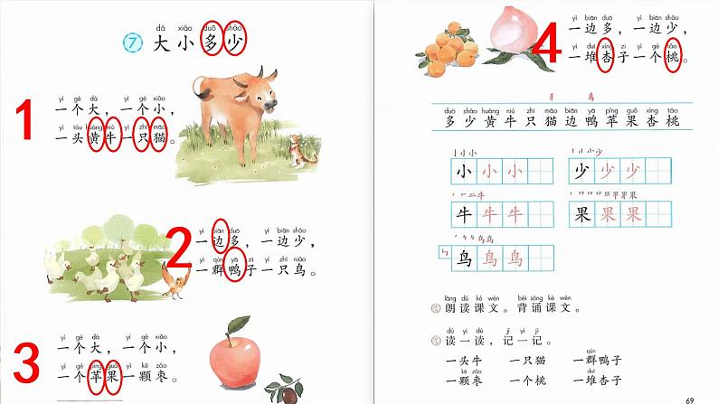 识字7《大小多少》课件PPT+教案+音视频素材06