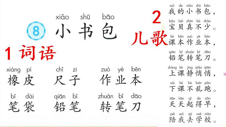 识字8《小书包》课件PPT+教案+音视频素材06