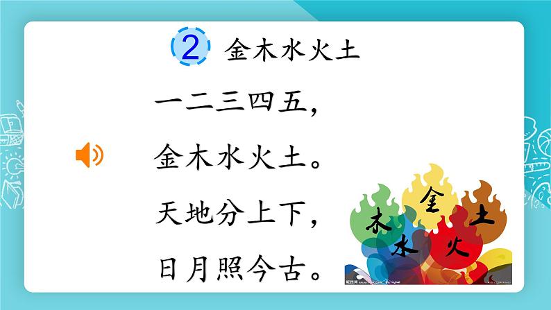识字2金木水火土（课件PPT+课文朗读）02