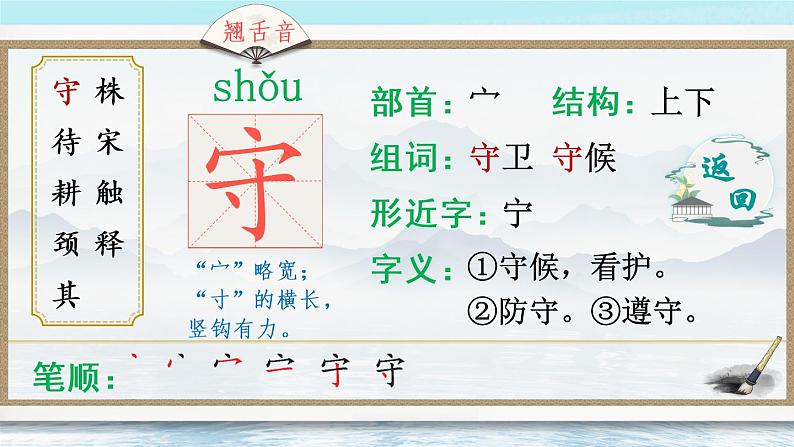 5 守株待兔 课件PPT+音视频素材（送生字课件+教案）03