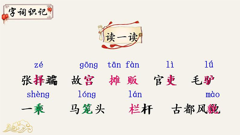 12 一幅名扬中外的画 课件PPT+音视频素材（送生字课件+教案）04