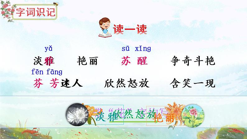 13 花钟 课件PPT+音视频素材（送生字课件+教案）05