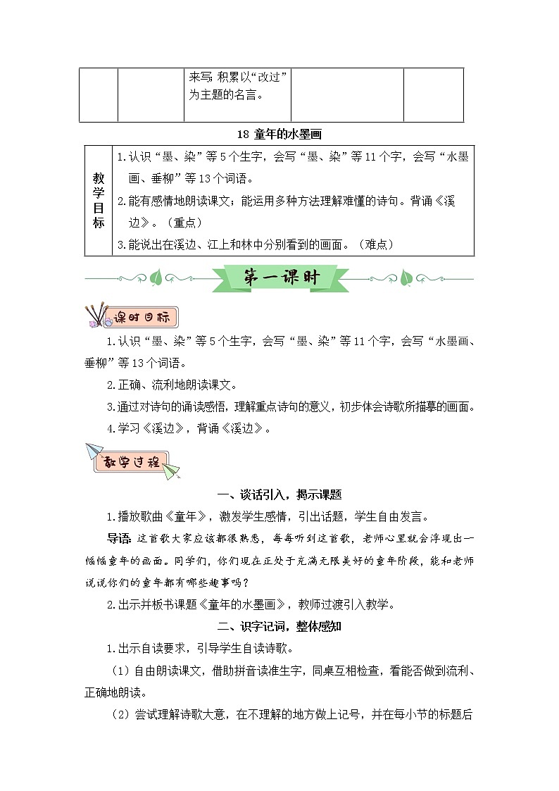 18 童年的水墨画 课件PPT+音视频素材（送生字课件+教案）03