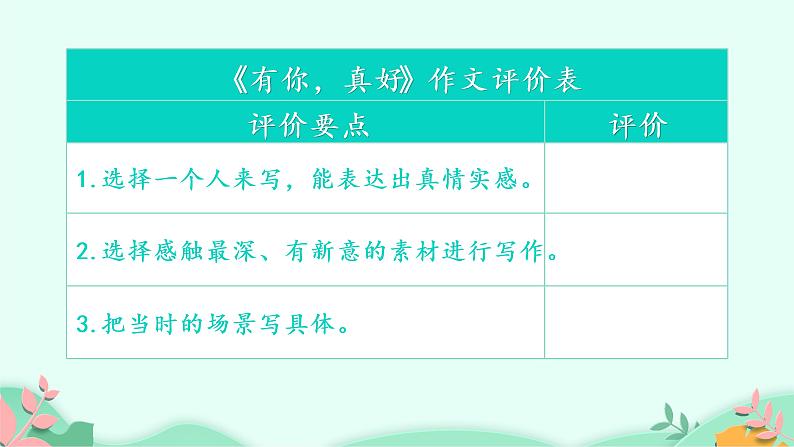 六年级上册语文人教部编版 习作：有你，真好！  课件05