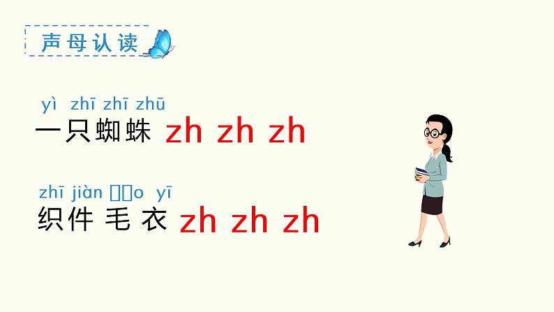 部编一年级语文上册第二单元汉语拼音  zh ch sh r课件第6页