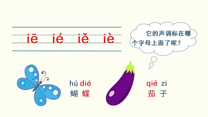 部编一年级语文上册第三单元汉语拼音  ie  üe  er课件08