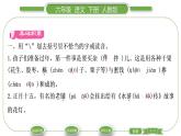 人教版六年级语文下第一单元1北京的春节习题课件