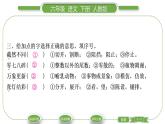 人教版六年级语文下第一单元1北京的春节习题课件