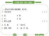 人教版六年級(jí)語(yǔ)文下古詩(shī)詞誦讀3春夜喜雨習(xí)題課件